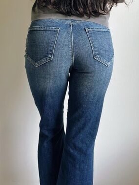 L’Agence Dark Wash Straight Leg Jeans